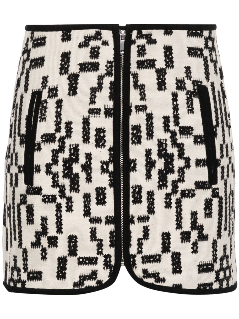 ISABEL MARANT Arona zip-up skirt - Black von ISABEL MARANT