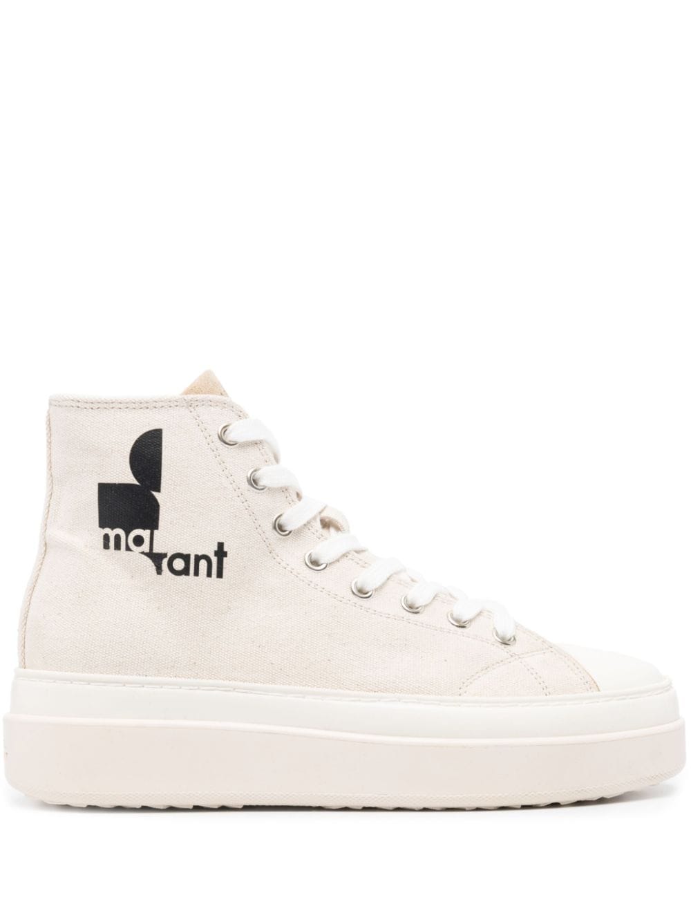 ISABEL MARANT Austen logo-print sneakers - Neutrals von ISABEL MARANT