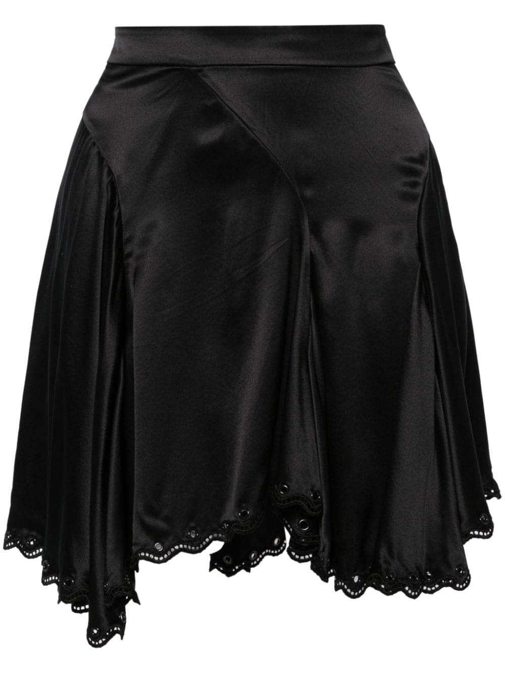ISABEL MARANT Awen silk flared skirt - Black von ISABEL MARANT