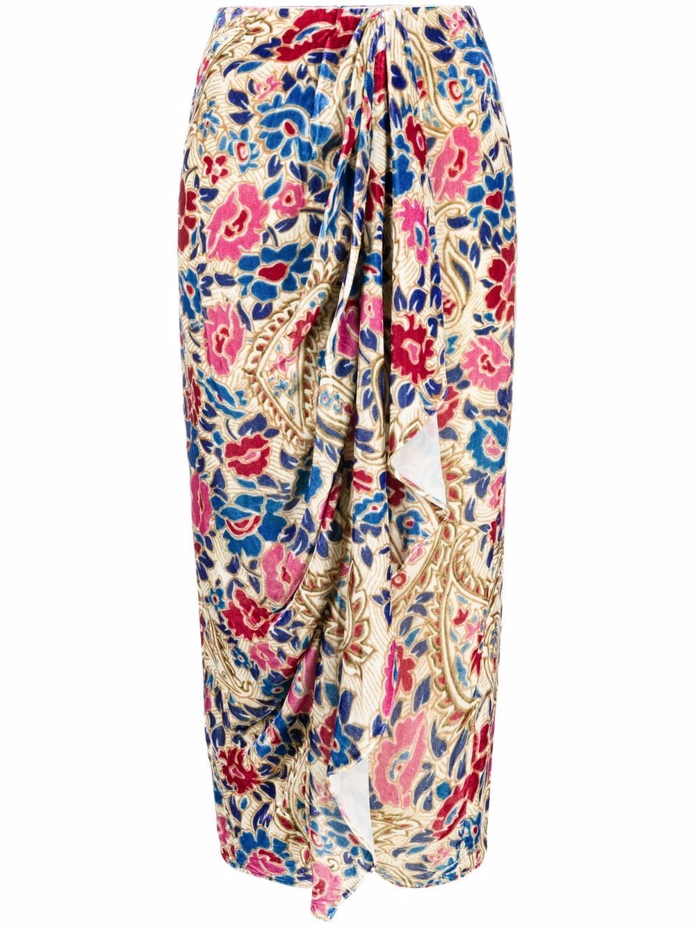 ISABEL MARANT Bree floral-print midi skirt - Neutrals von ISABEL MARANT