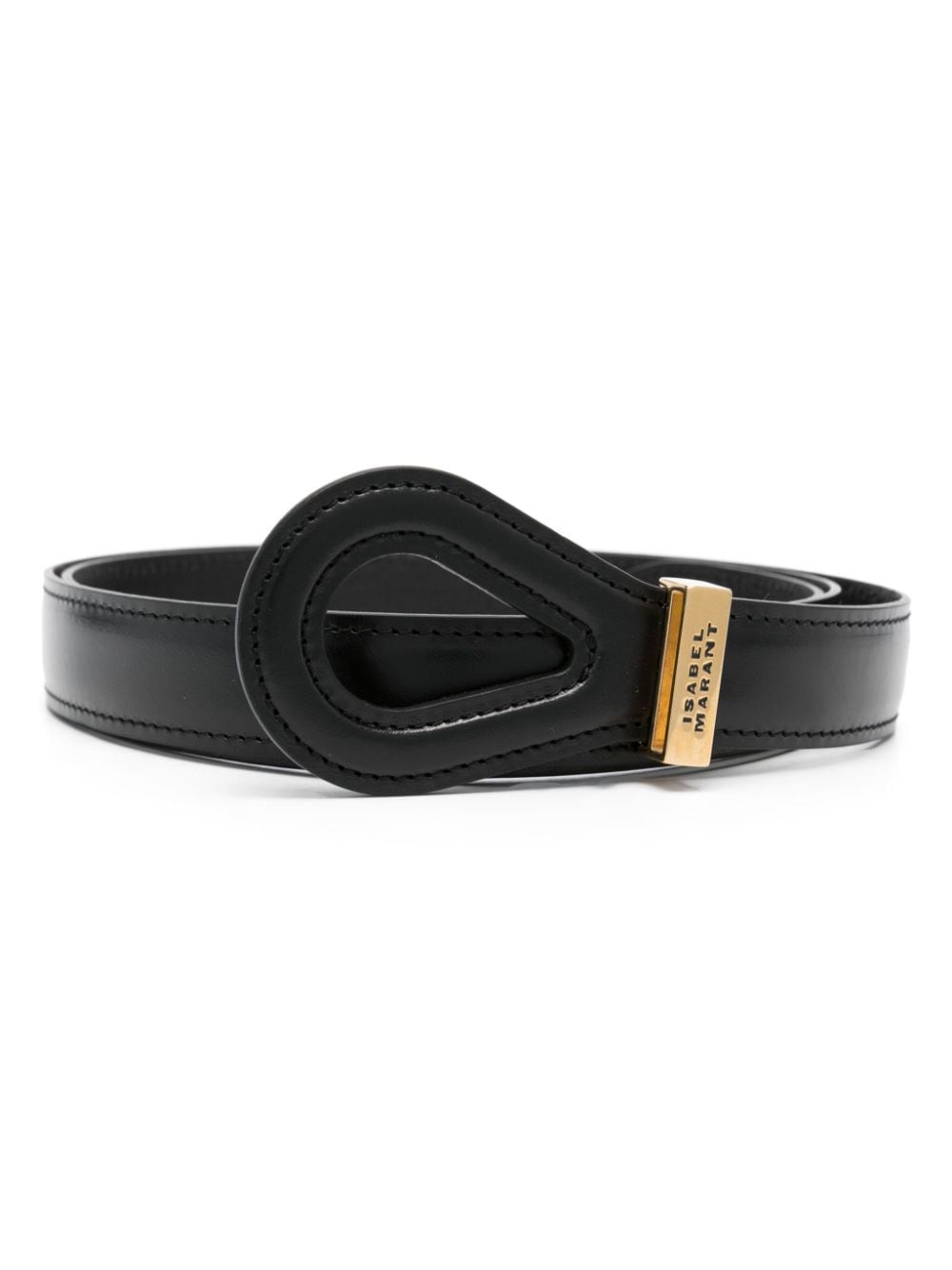 ISABEL MARANT Brindi leather belt - Black von ISABEL MARANT