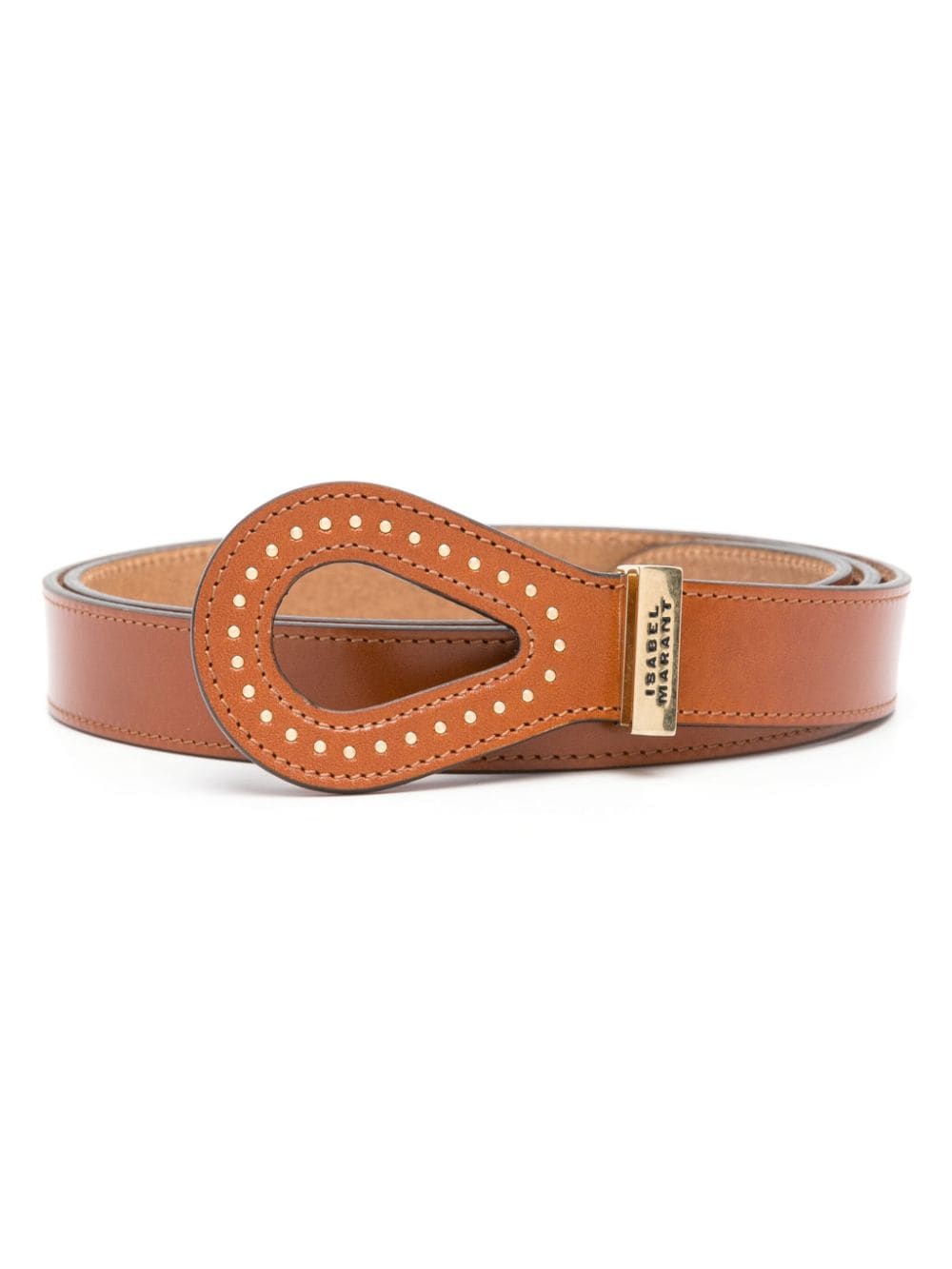 ISABEL MARANT Brindi leather belt - Brown von ISABEL MARANT