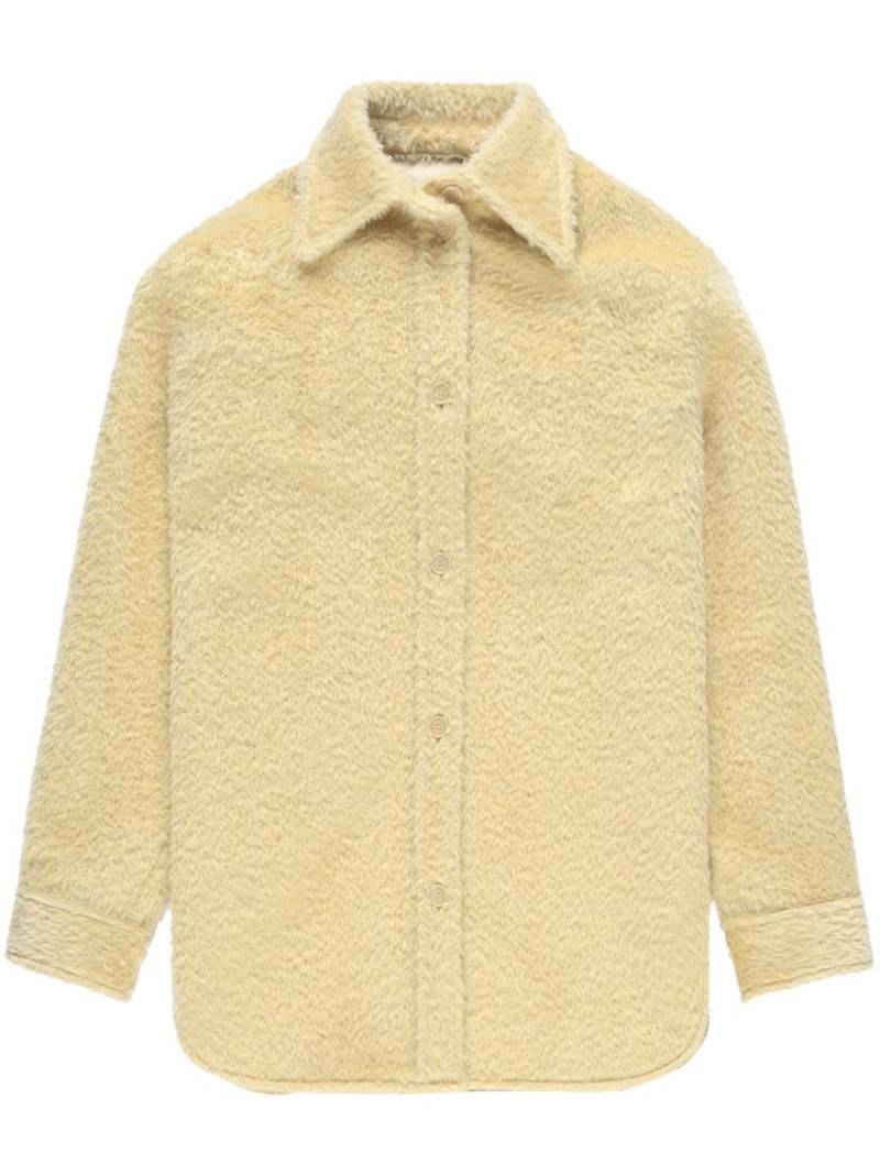 ISABEL MARANT Celiane fleece-texture wool shirt - Neutrals von ISABEL MARANT