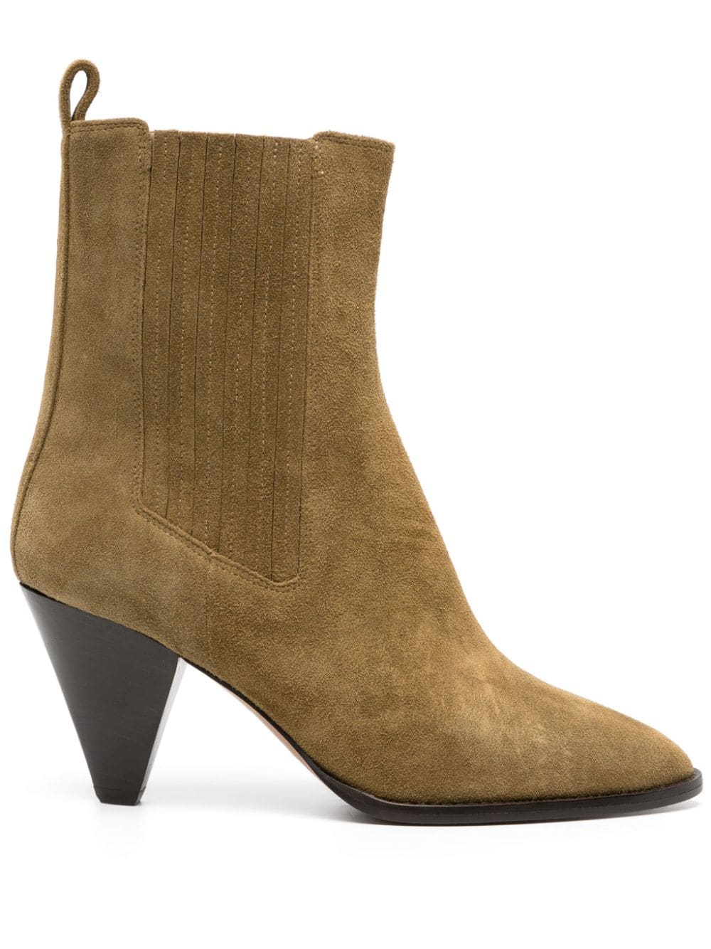 ISABEL MARANT Delena 80mm suede boots - Brown von ISABEL MARANT