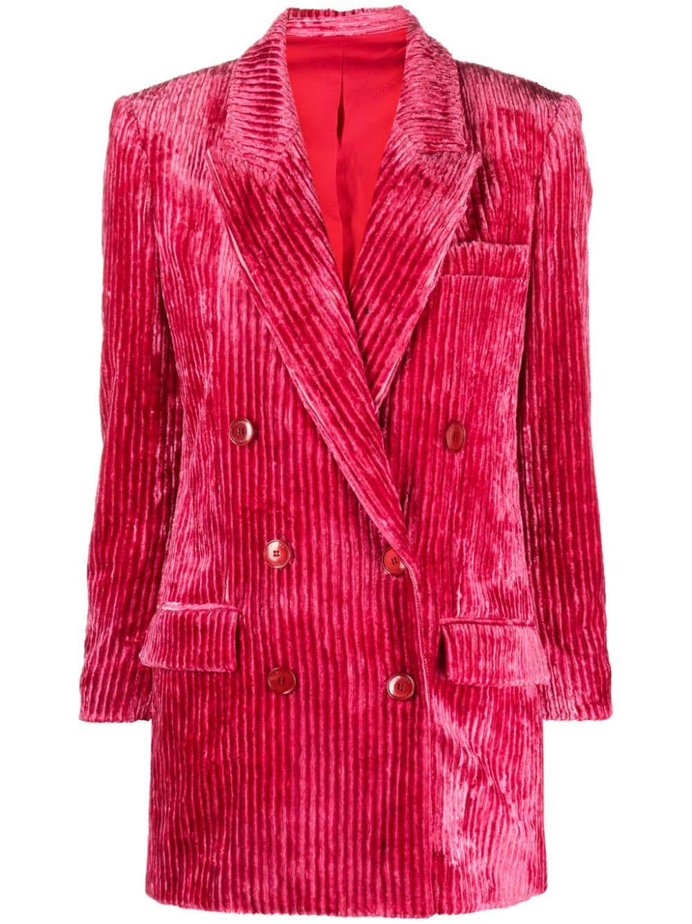 ISABEL MARANT Dita double-breasted corduroy blazer - Pink von ISABEL MARANT