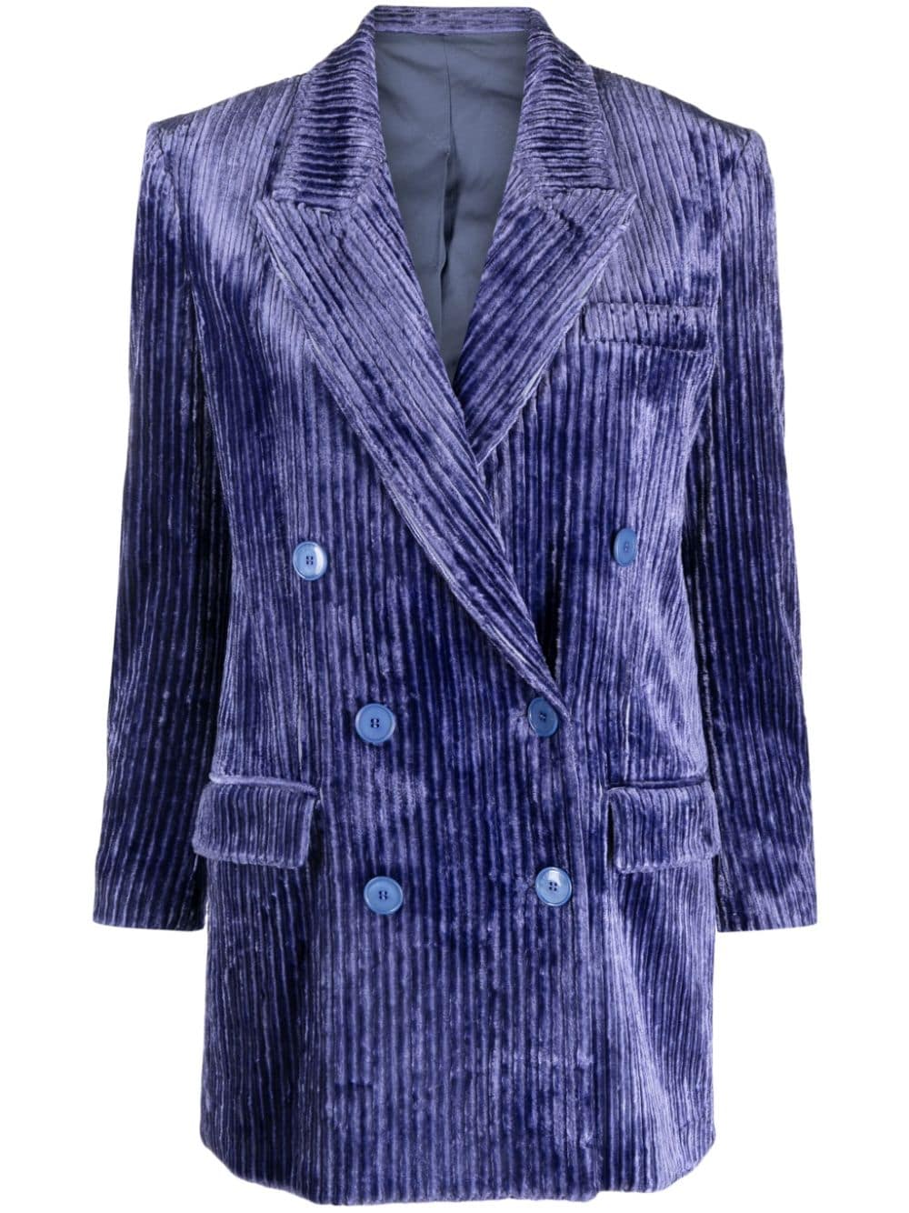 ISABEL MARANT Dita double-breasted corduroy blazer - Purple von ISABEL MARANT