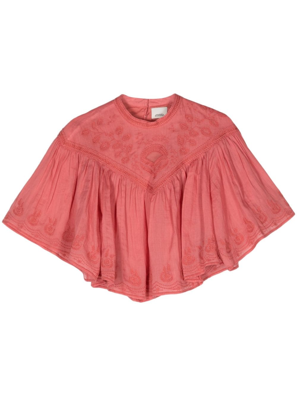ISABEL MARANT Elodia floral-embroidered blouse - Pink von ISABEL MARANT