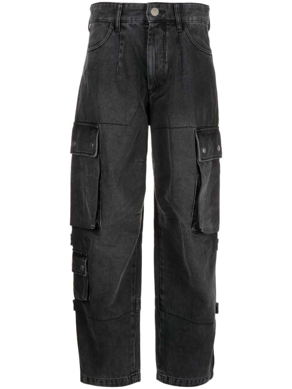 ISABEL MARANT Elore denim cargo pants - Black von ISABEL MARANT