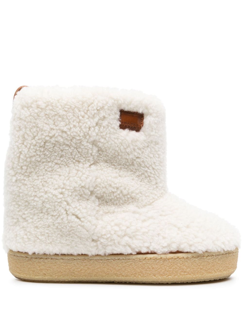 ISABEL MARANT Frieze shearling boots - White von ISABEL MARANT