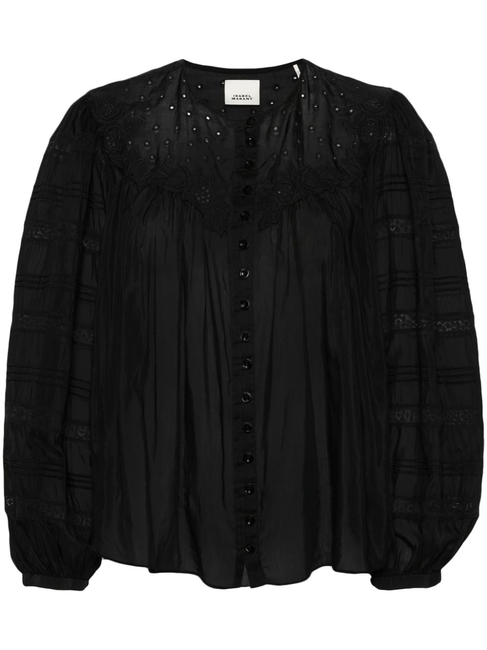 ISABEL MARANT Gregoria cotton shirt - Black von ISABEL MARANT