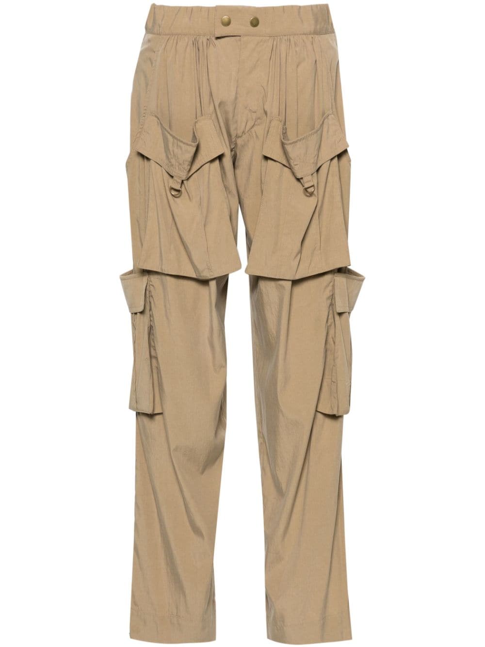 ISABEL MARANT Hadja mid-rise cargo trousers - Brown von ISABEL MARANT