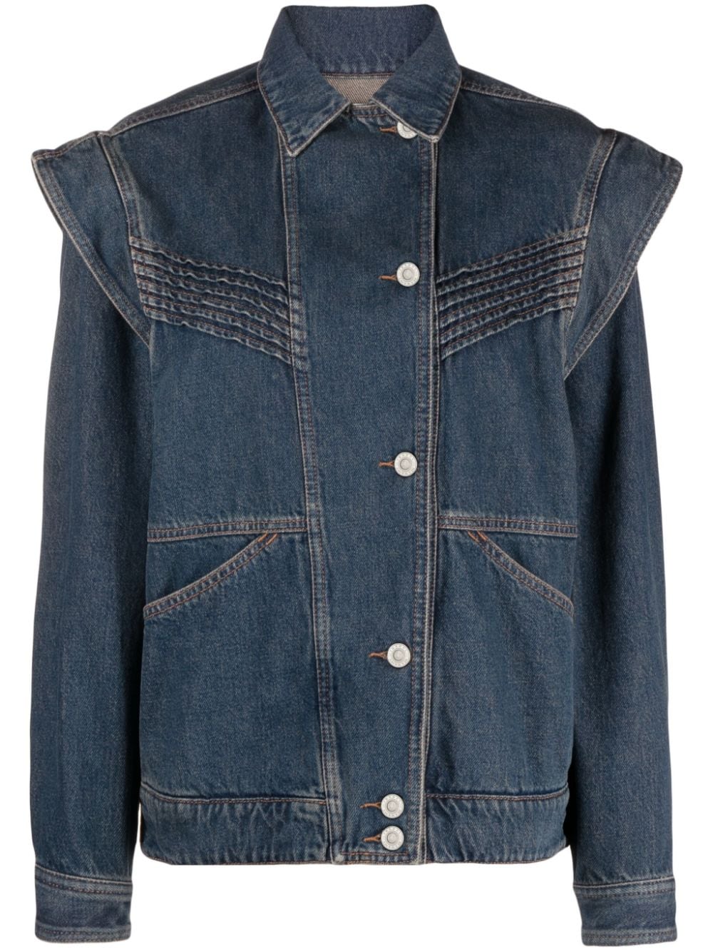 ISABEL MARANT Harmon detachable-sleeves denim jacket - Blue von ISABEL MARANT