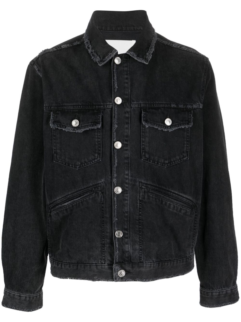 MARANT Jango logo-embroidered denim jacket - Black von MARANT