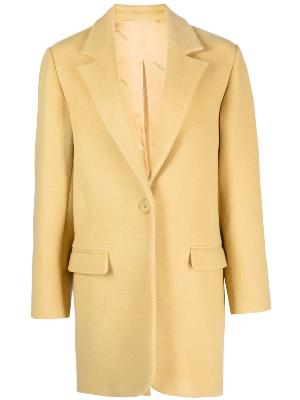 ISABEL MARANT Jilinka single-breasted wool-blend coat - Yellow von ISABEL MARANT