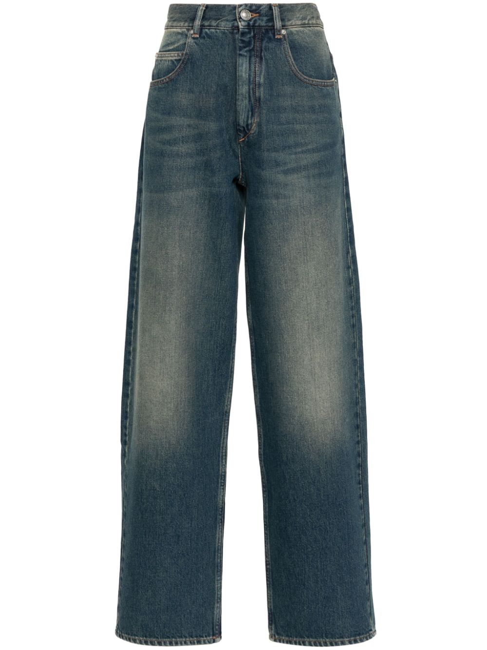 ISABEL MARANT Joanny mid-rise tapered jeans - Blue von ISABEL MARANT