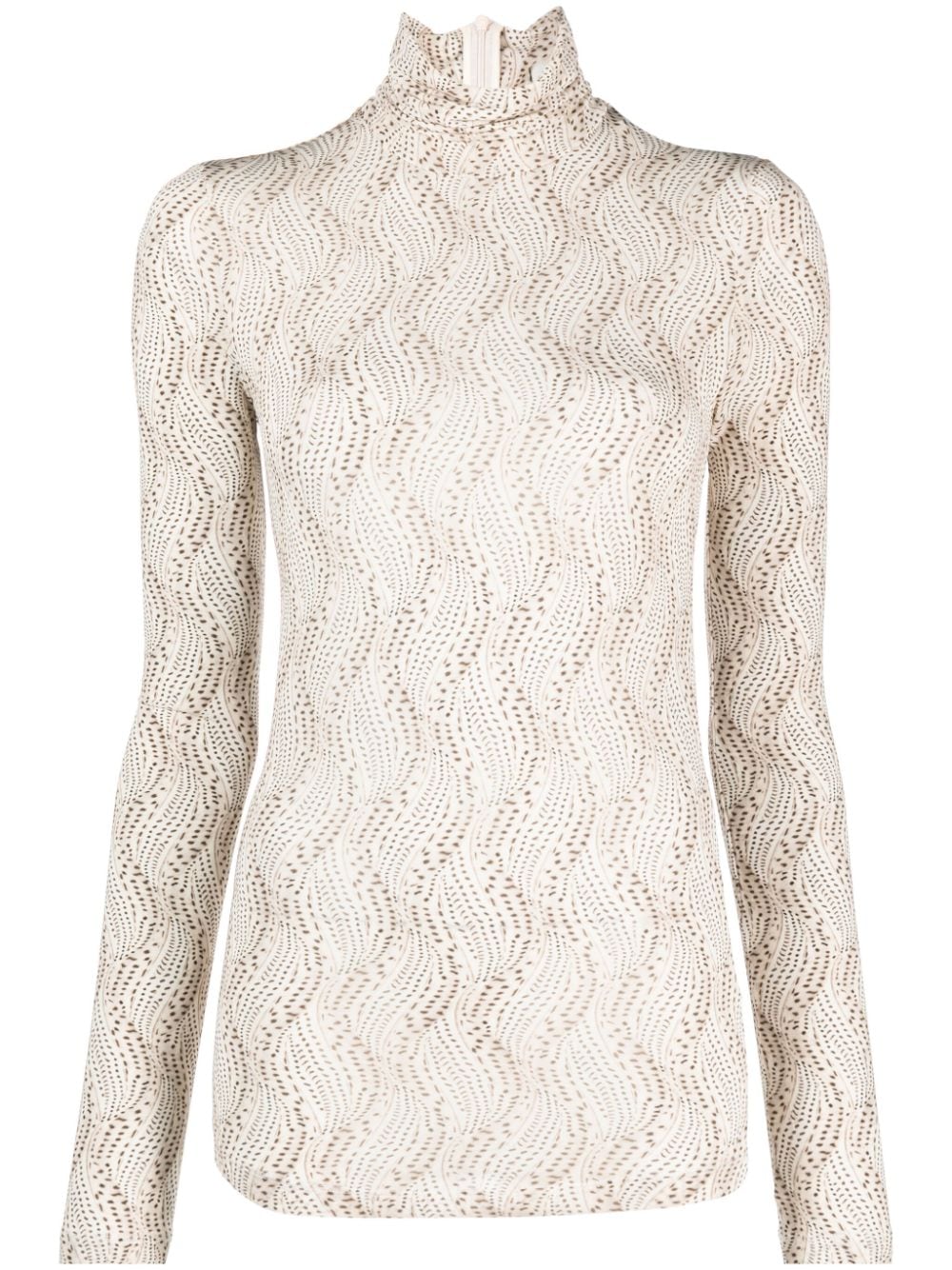 ISABEL MARANT Joyela printed high-neck top - Neutrals von ISABEL MARANT