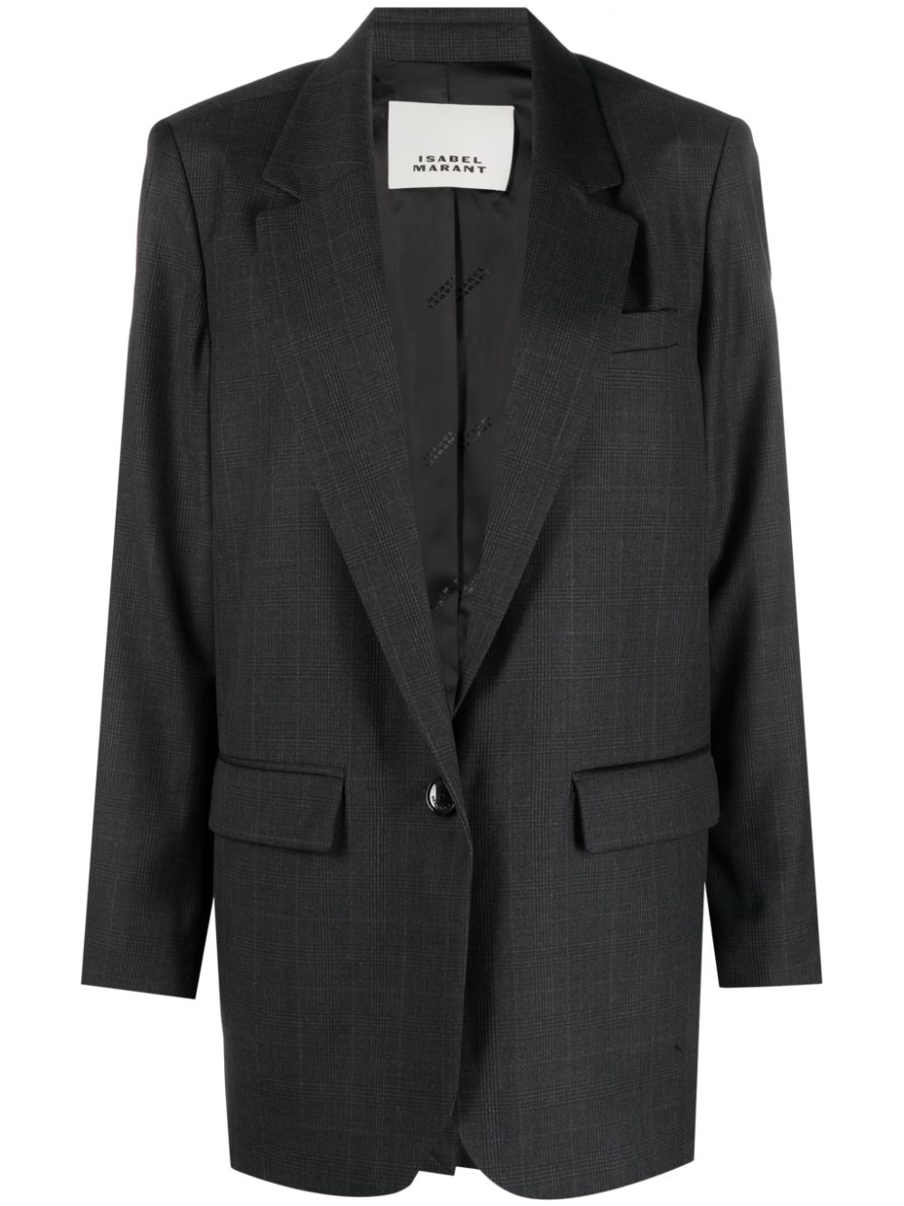 ISABEL MARANT Kenzy single-breasted virgin-wool blazer - Grey von ISABEL MARANT