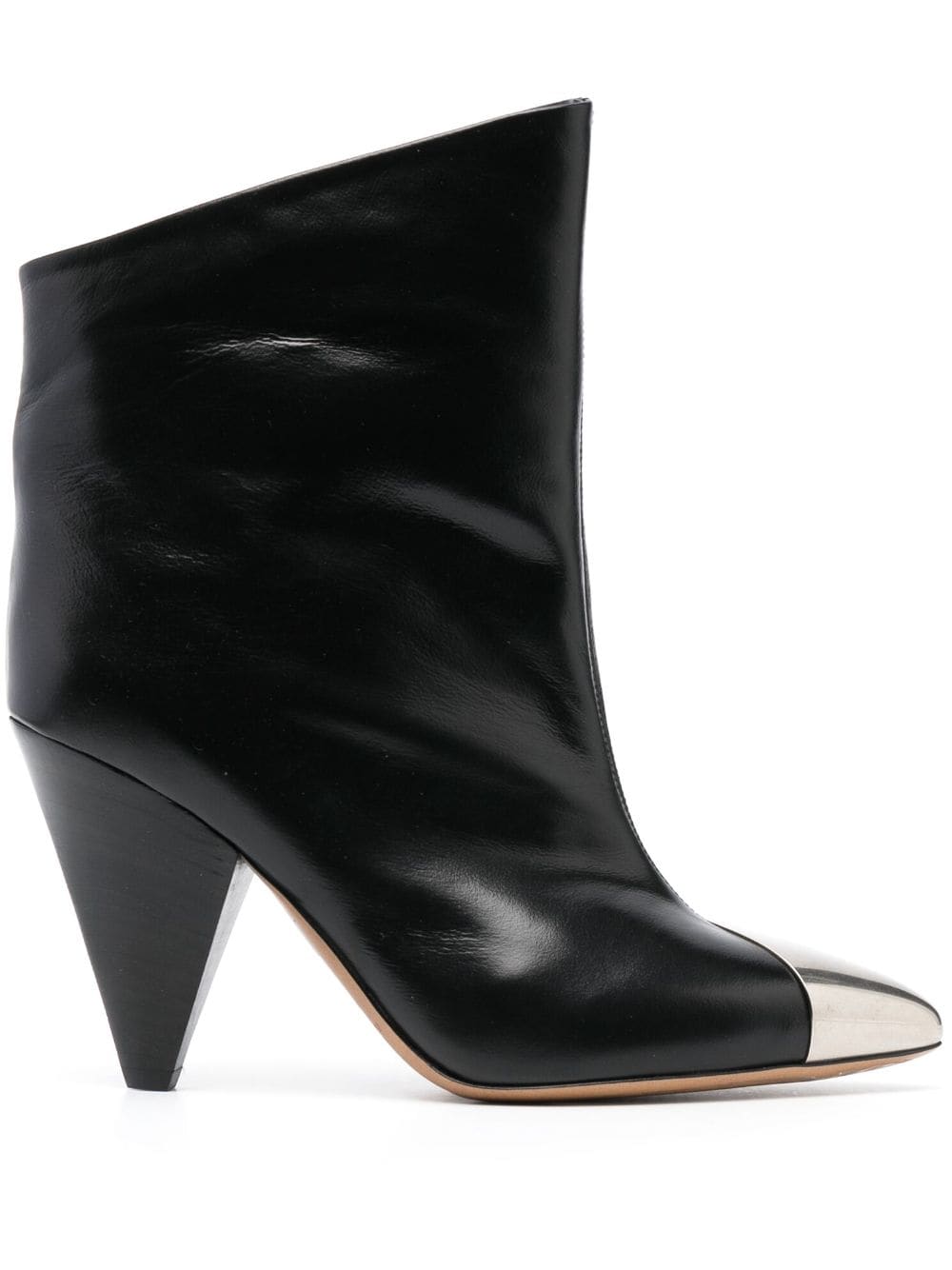 ISABEL MARANT Lapio 90mm leather boots - Black von ISABEL MARANT