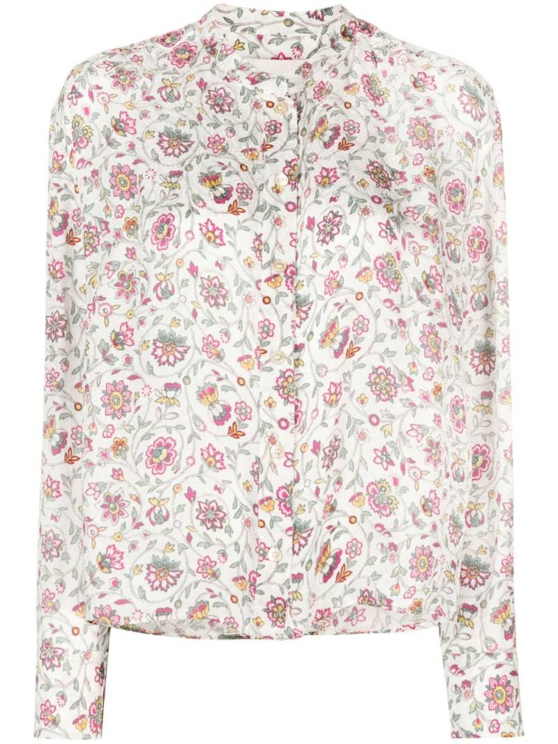 ISABEL MARANT Leidy floral-print blouse - White von ISABEL MARANT