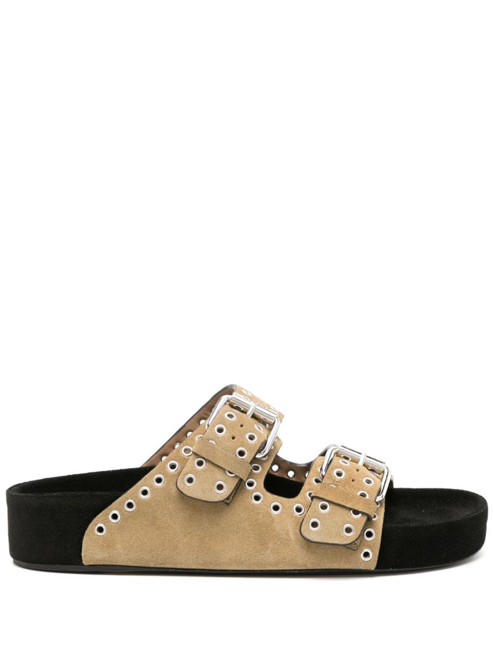 ISABEL MARANT Lennyo eyelet-embellished sandals - Neutrals von ISABEL MARANT