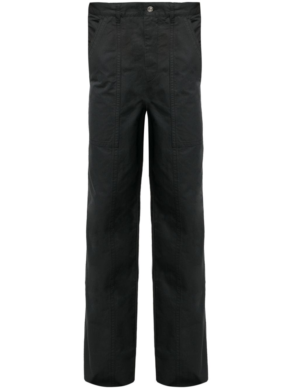 MARANT Leonel straight-leg cotton trousers - Black von MARANT