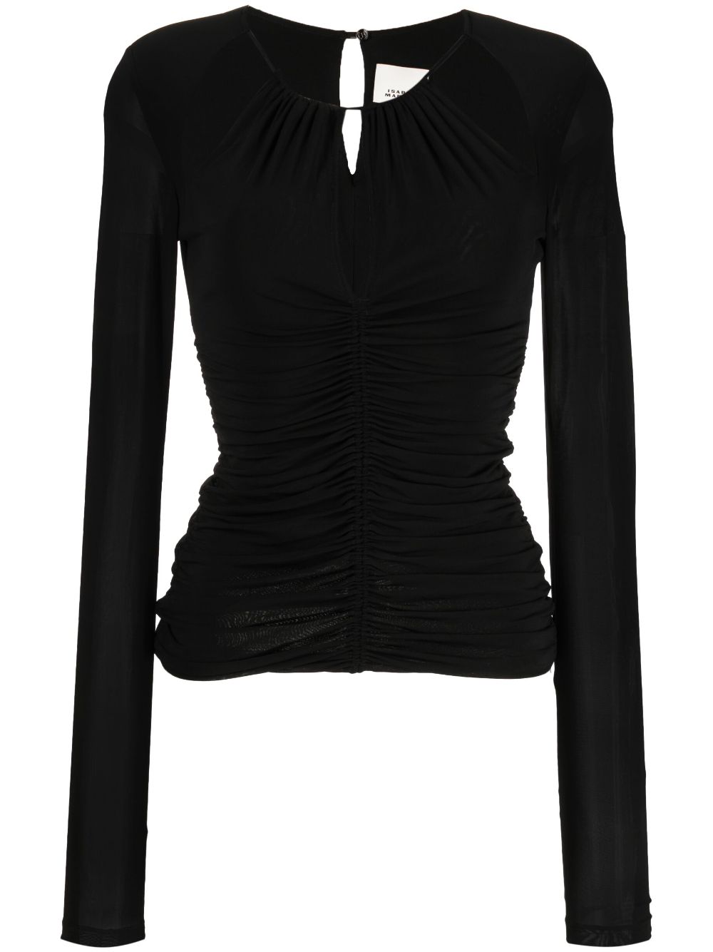 ISABEL MARANT Levona cut-out top - Black von ISABEL MARANT