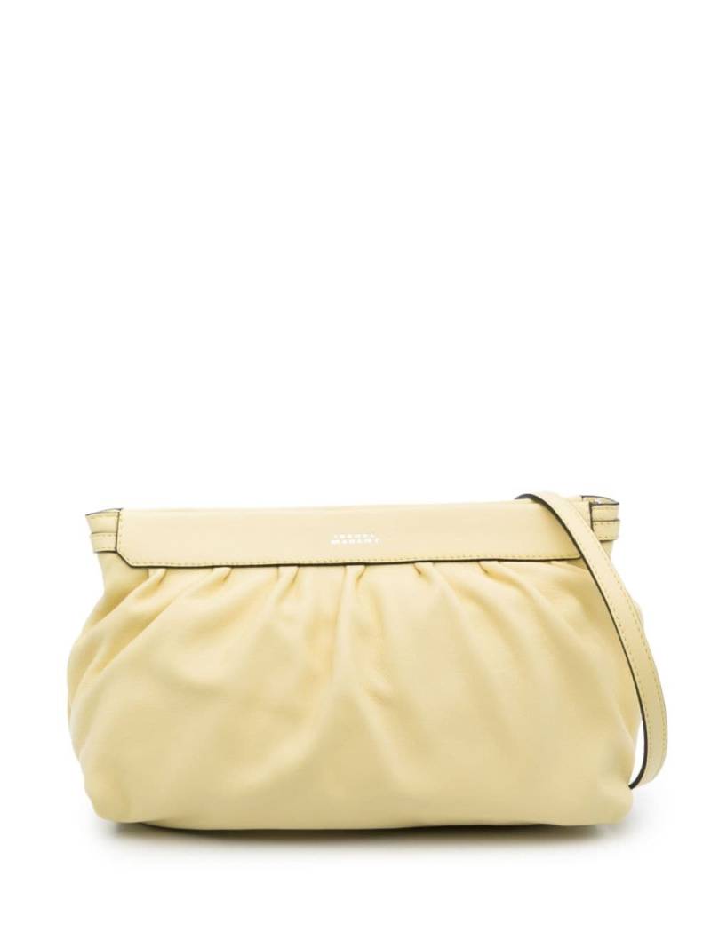 ISABEL MARANT Luz leather clutch bag - Yellow von ISABEL MARANT