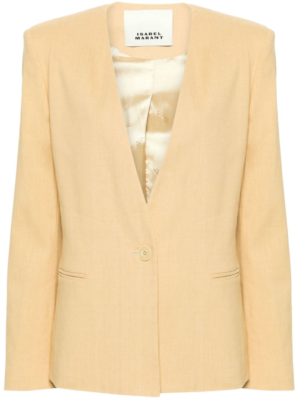 ISABEL MARANT Manzil single-breasted blazer - Yellow von ISABEL MARANT