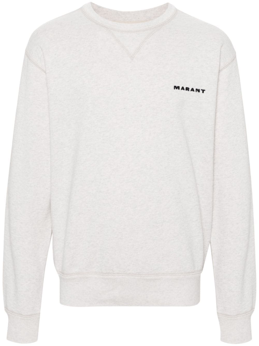 MARANT Mikis embroidered-logo sweatshirt - Neutrals von MARANT