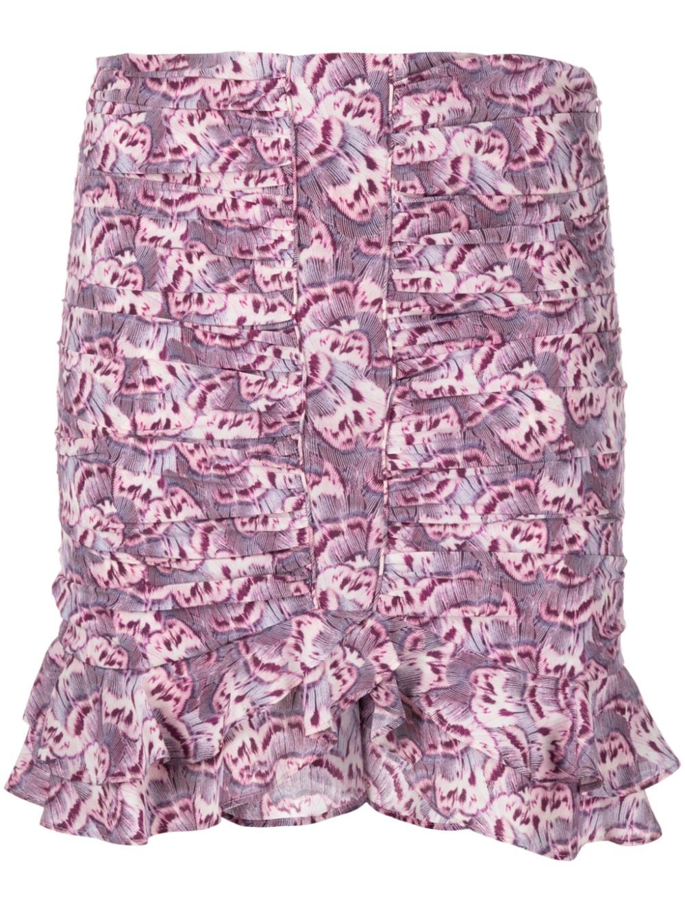 ISABEL MARANT Milendi ruched miniskirt - Purple von ISABEL MARANT