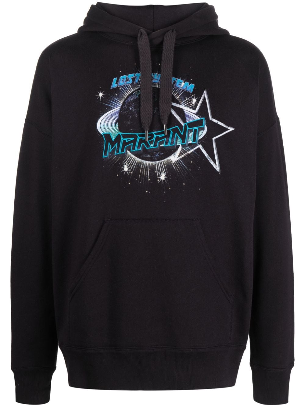 MARANT Miley logo-print hoodie - Black von MARANT