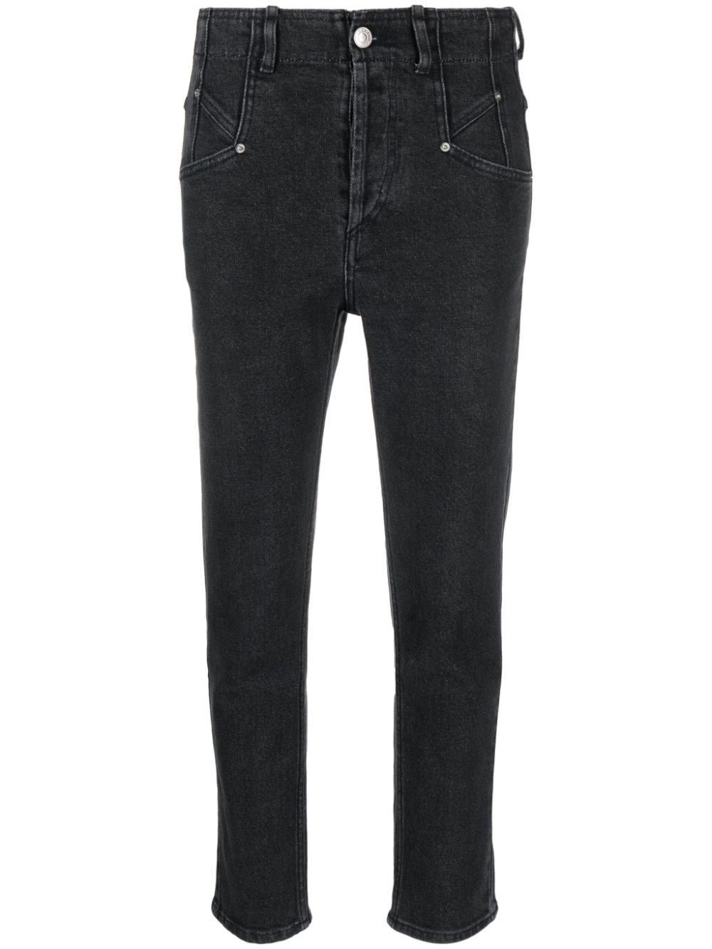 ISABEL MARANT Niliane cropped jeans - Black von ISABEL MARANT