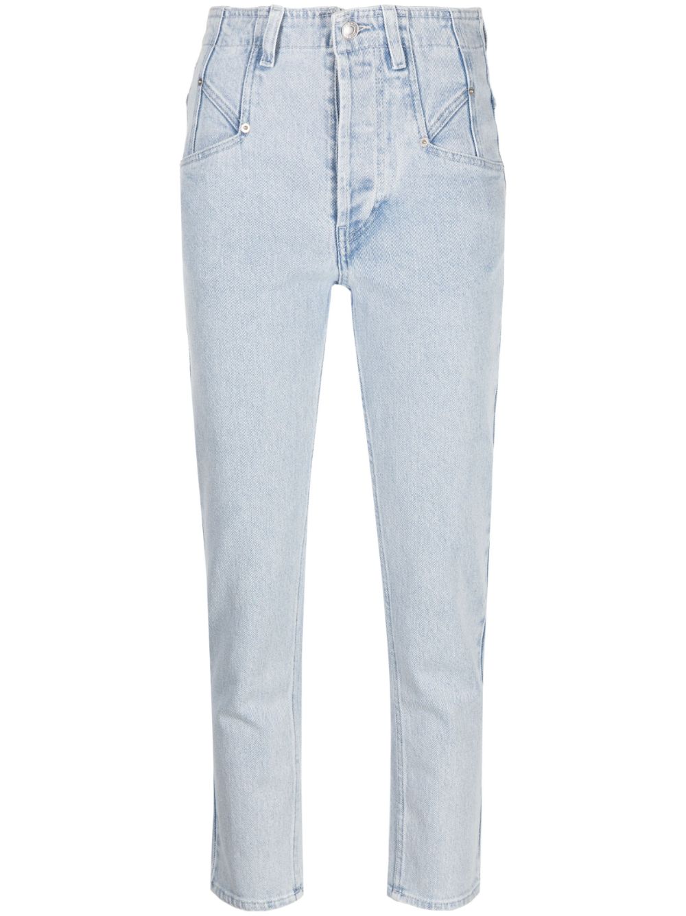 ISABEL MARANT Niliane high-waisted cropped jeans - Blue von ISABEL MARANT