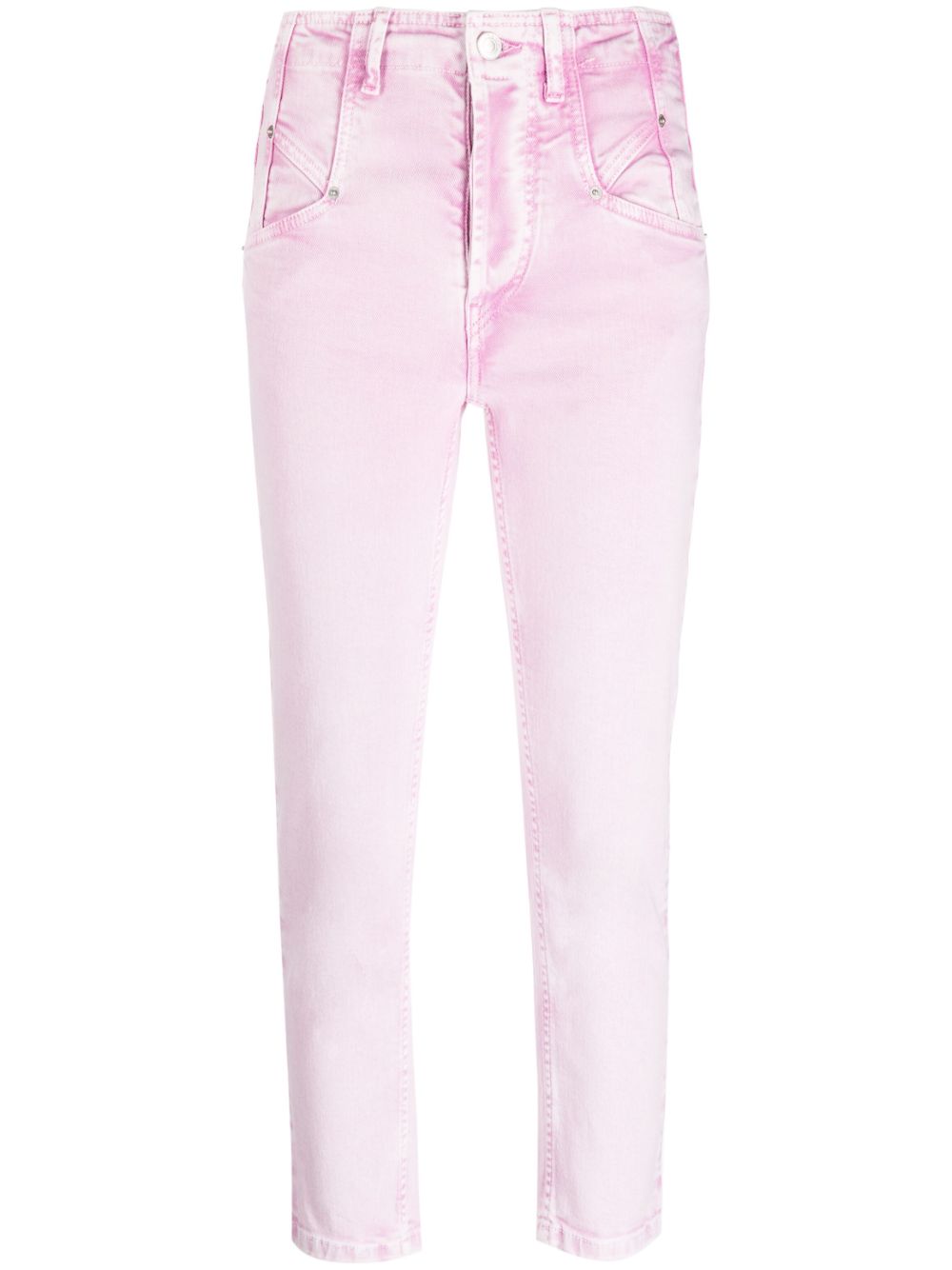 ISABEL MARANT Niliane high-waisted cropped jeans - Pink von ISABEL MARANT