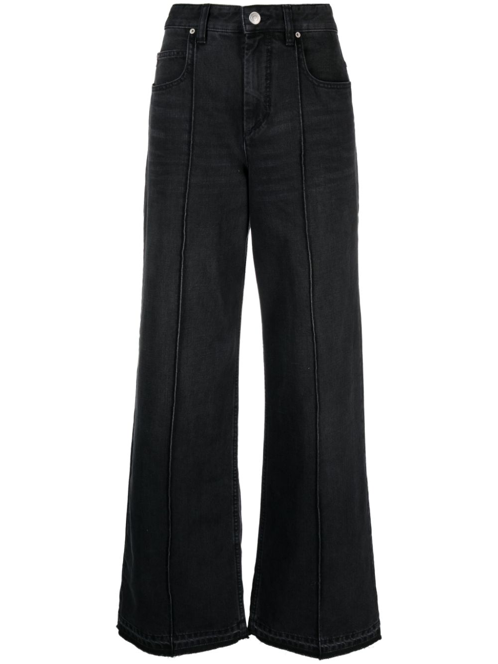 ISABEL MARANT Noldy high-rise flared jeans - Black von ISABEL MARANT
