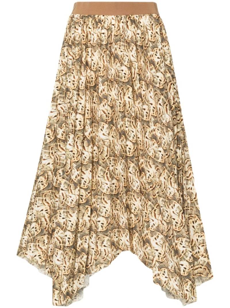 ISABEL MARANT Sakura printed asymmetric midi skirt - Neutrals von ISABEL MARANT