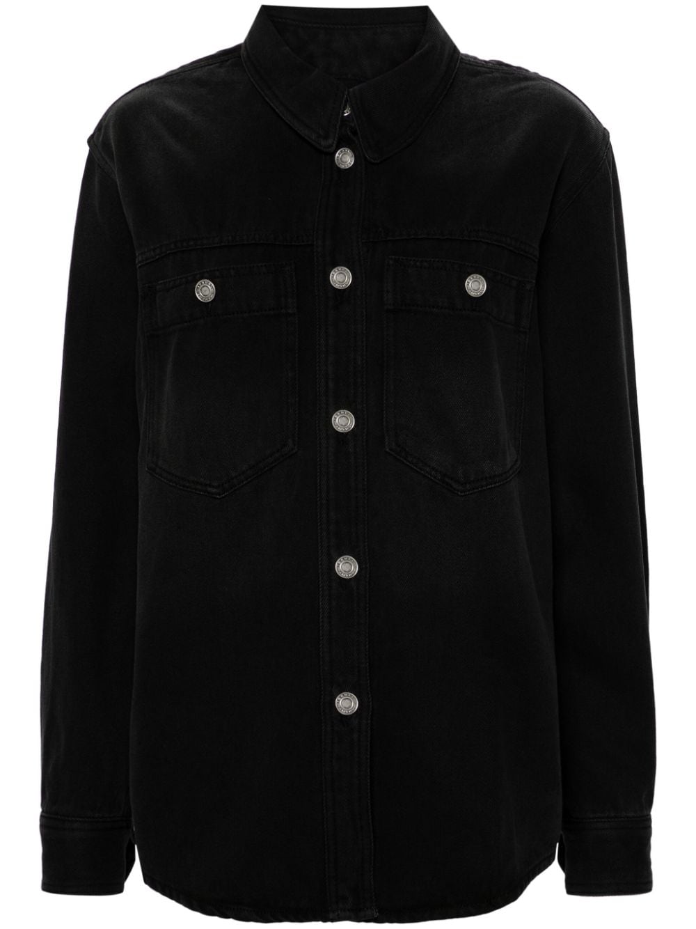 ISABEL MARANT Talbot faded denim shirt - Black von ISABEL MARANT