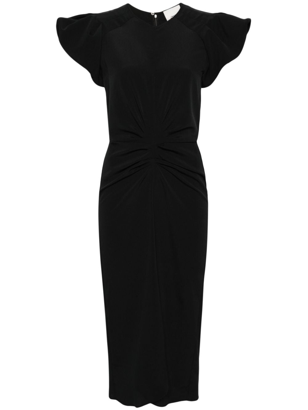 ISABEL MARANT Terena crepe midi dress - Black von ISABEL MARANT