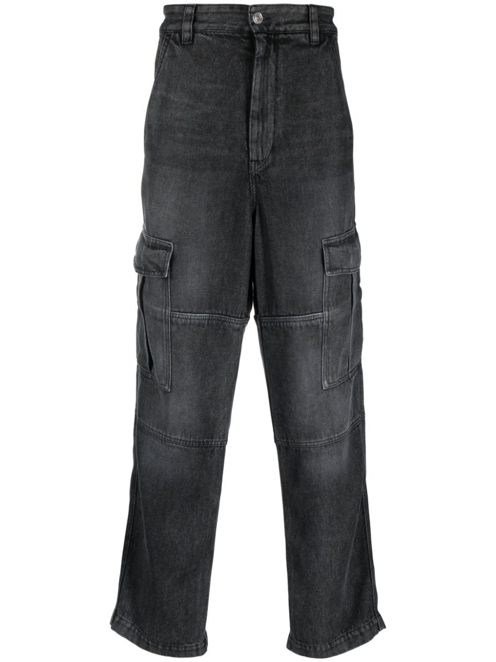 MARANT Terence mid-rise cargo jeans - Black von MARANT
