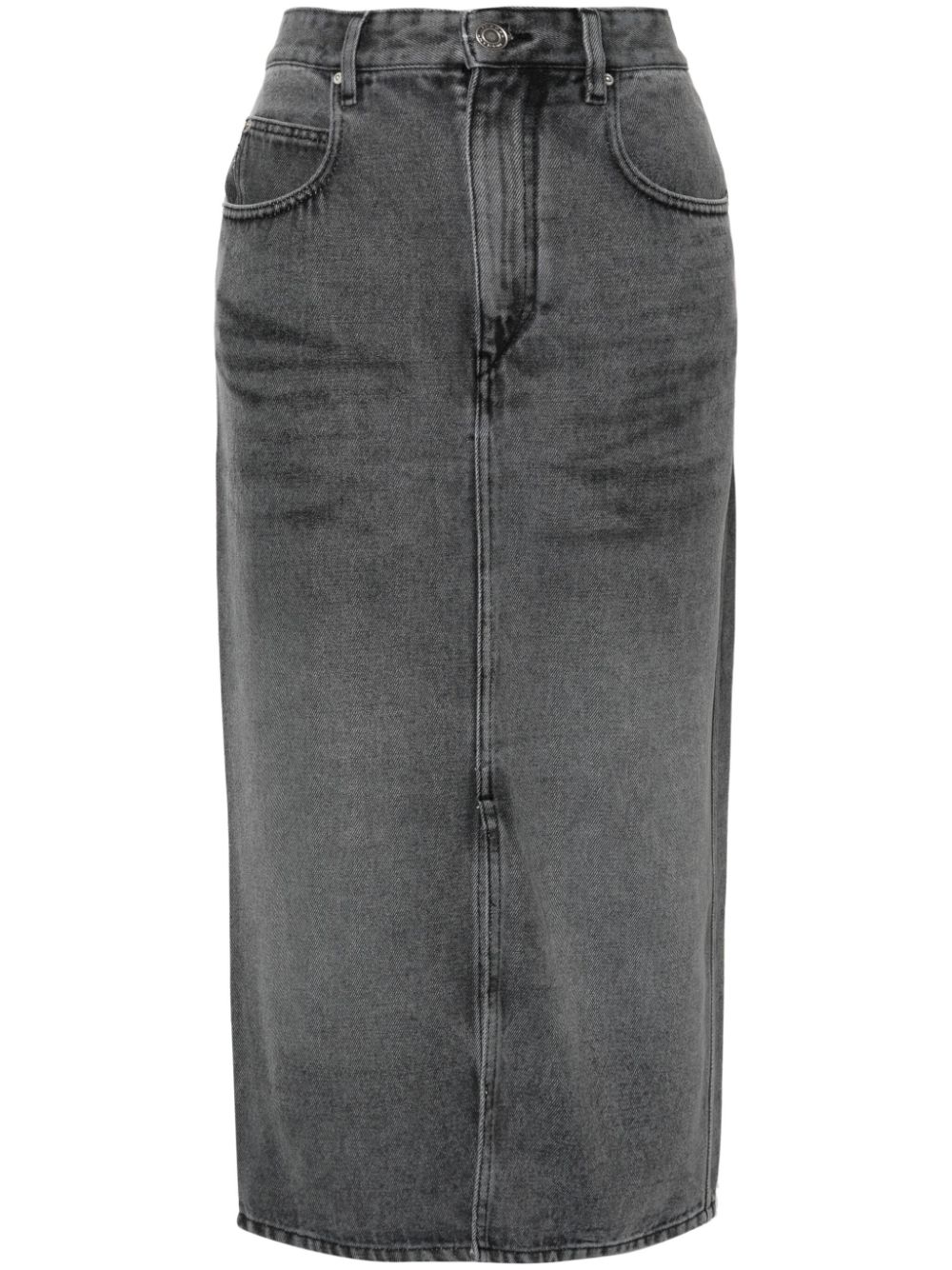 ISABEL MARANT Tilauria denin midi skirt - Grey von ISABEL MARANT