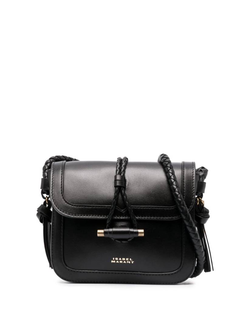 ISABEL MARANT Vigo Flap leather crossbody bag - Black von ISABEL MARANT