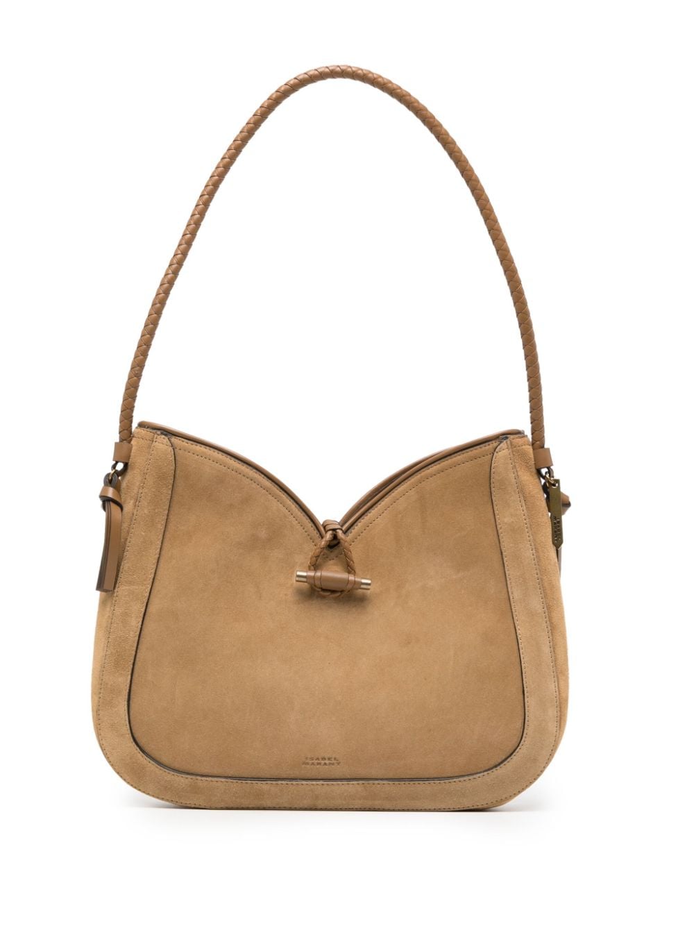 ISABEL MARANT Vigo logo-engraved shoulder bag - Brown von ISABEL MARANT