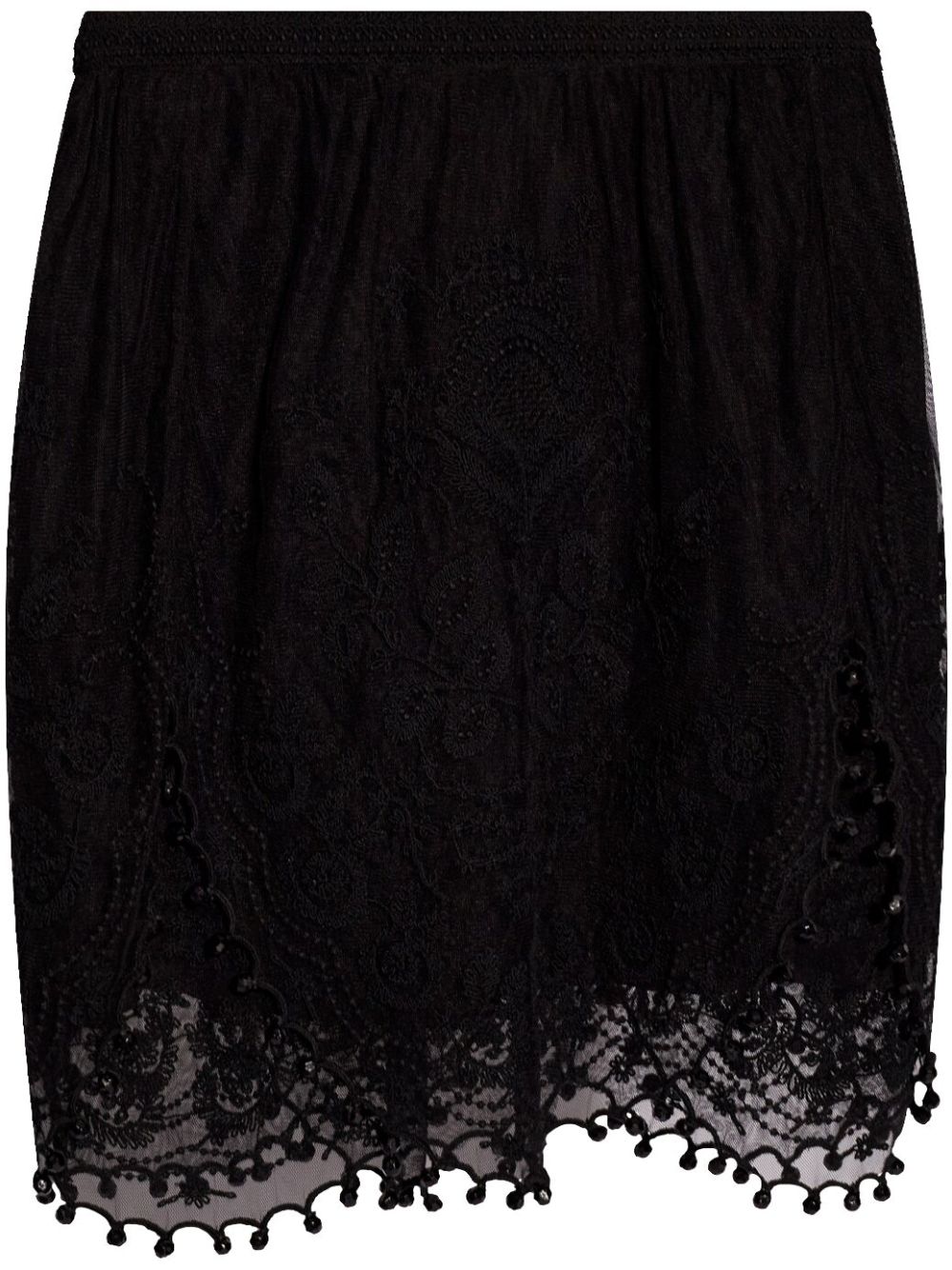 ISABEL MARANT Viny lace-detailing mini skirt - Black von ISABEL MARANT