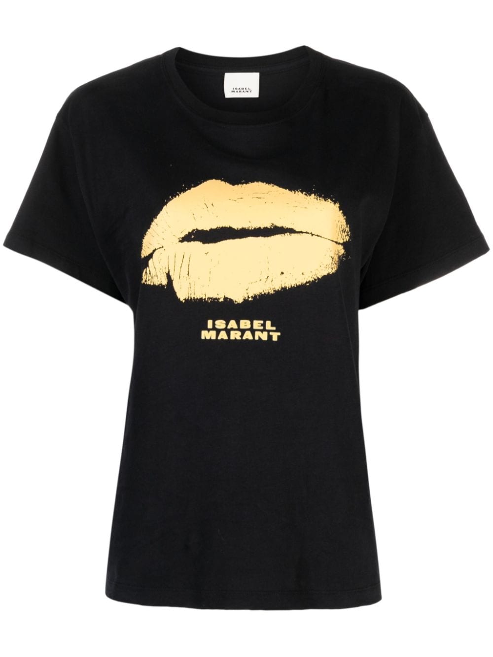 ISABEL MARANT Yates logo-print cotton T-shirt - Black von ISABEL MARANT