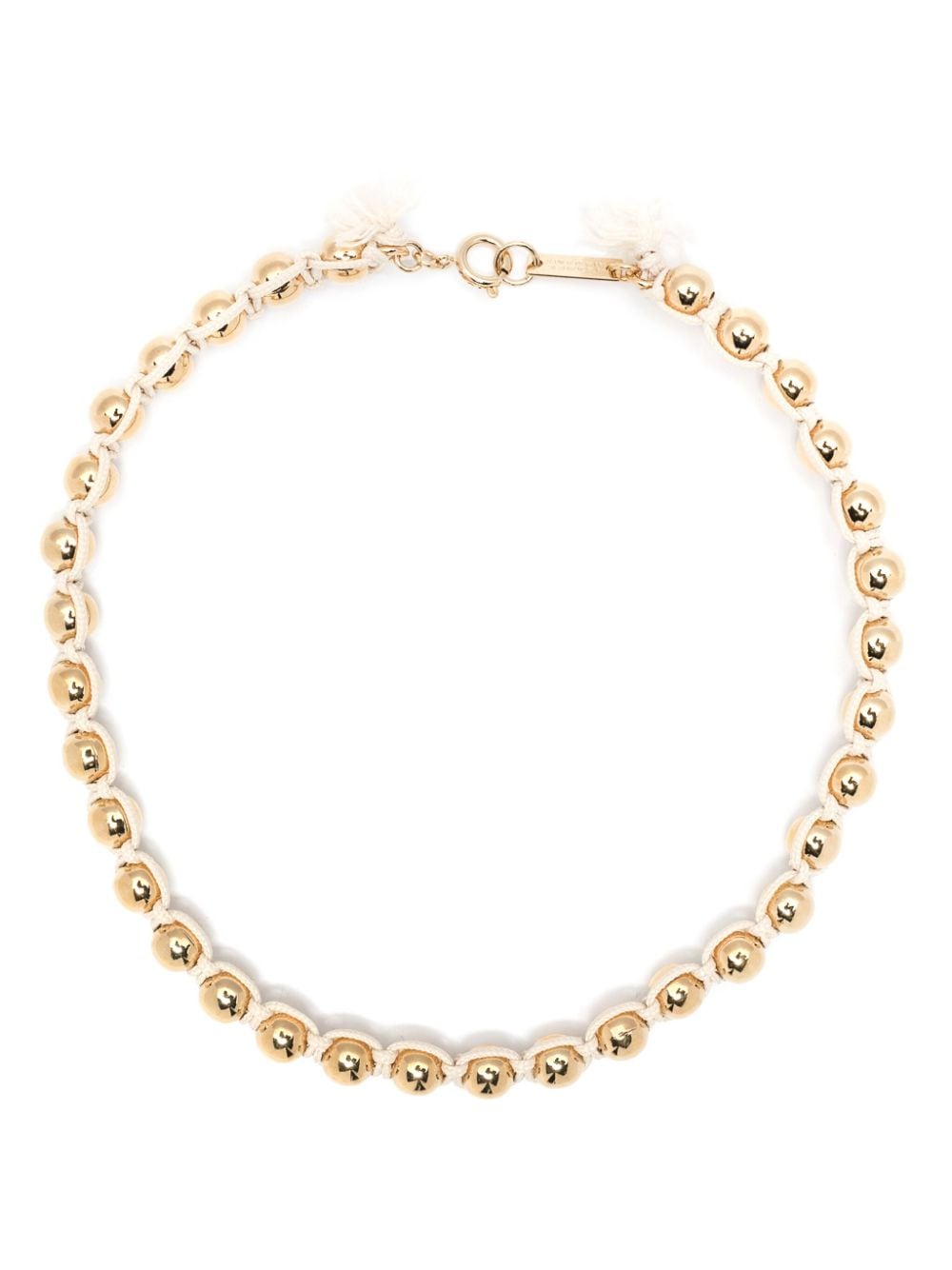 ISABEL MARANT ball-chain knotted necklace - Neutrals von ISABEL MARANT