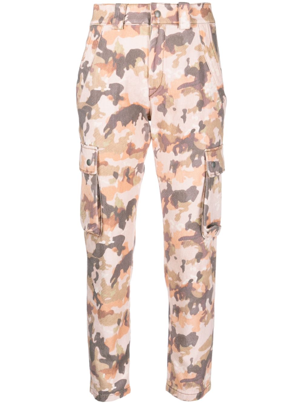 ISABEL MARANT camouflage-print cropped jeans - Brown von ISABEL MARANT