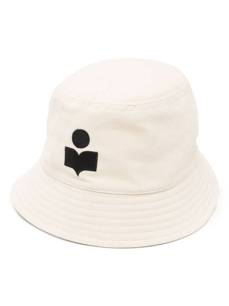 ISABEL MARANT embroidered-logo bucket hat - Neutrals von ISABEL MARANT