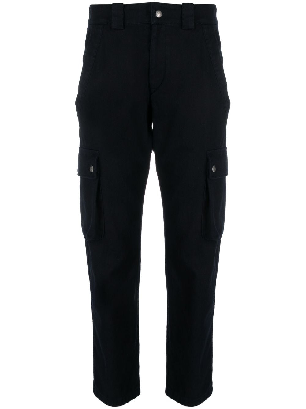 ISABEL MARANT cropped cotton cargo trousers - Black von ISABEL MARANT