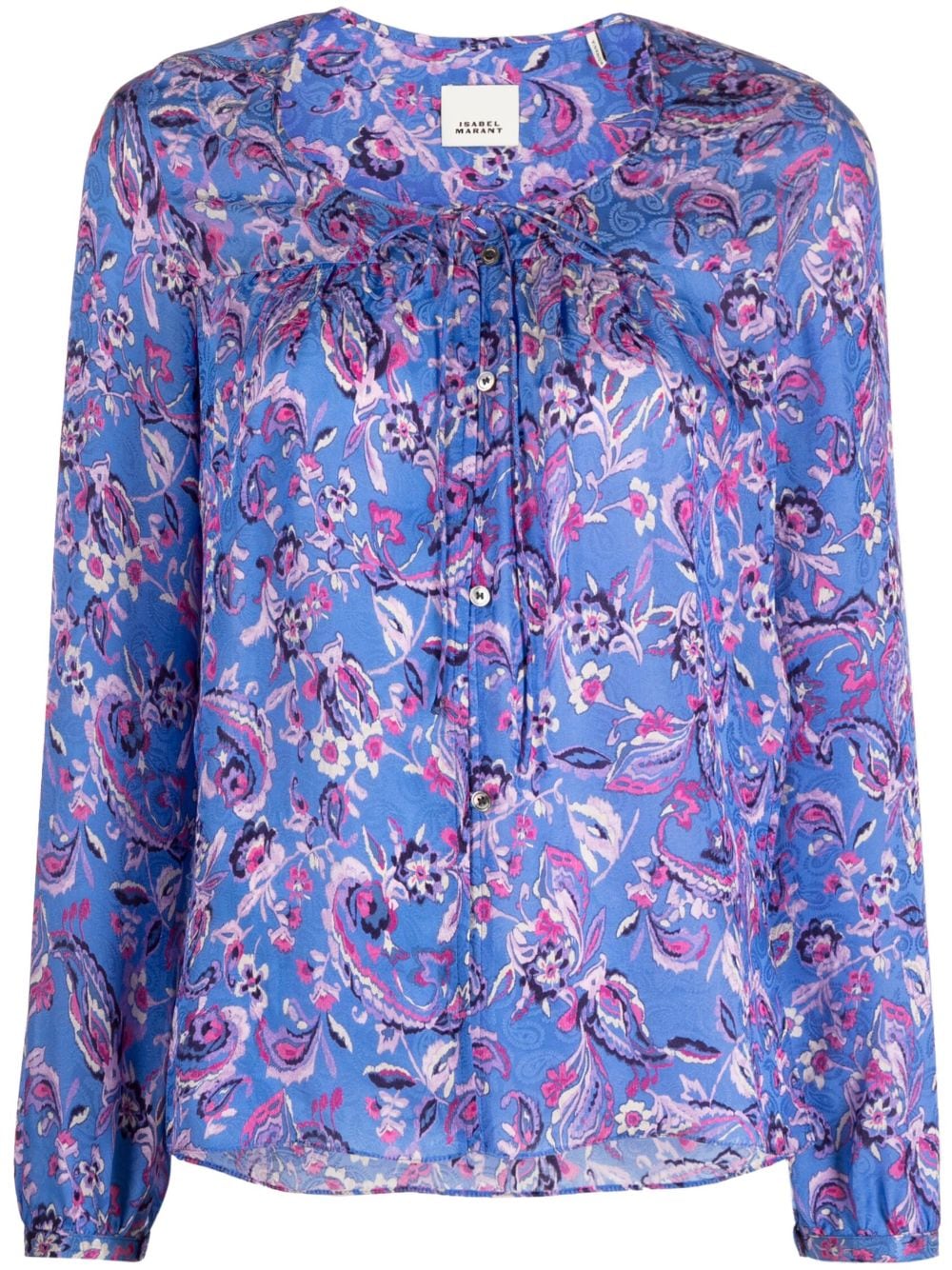 ISABEL MARANT Prian floral-print blouse - Blue von ISABEL MARANT