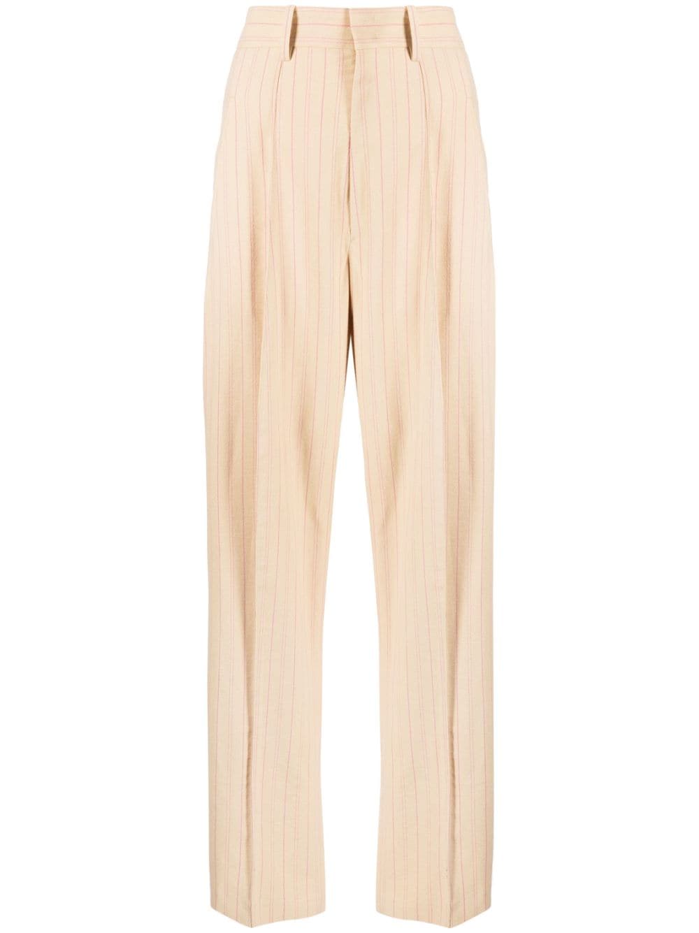 ISABEL MARANT high-waisted straight-leg trousers - Yellow von ISABEL MARANT